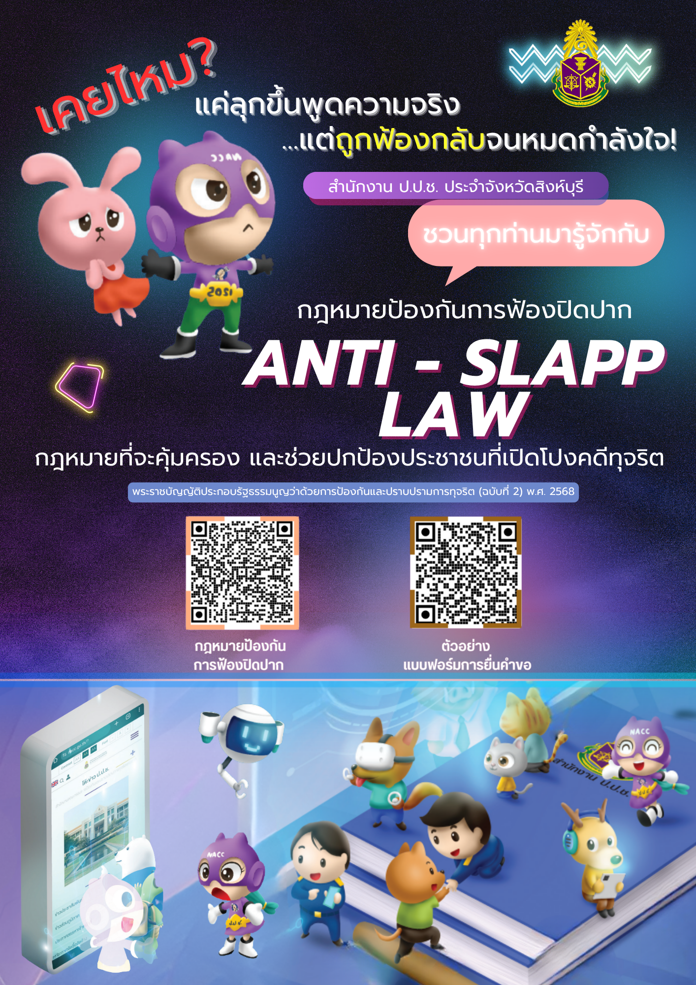 กฎหมายป้องกันการฟ้องปิดปากในคดีทุจริต (Anti-SLAPP Law)