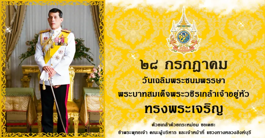 วันเฉลิมพระชนมพรรษา พระบาทสมเด็จพระปรเมนทรรามาธิบดีศรีสินทรมหาวชิราลงกรณ พระวชิรเกล้าเจ้าอยู่หัว